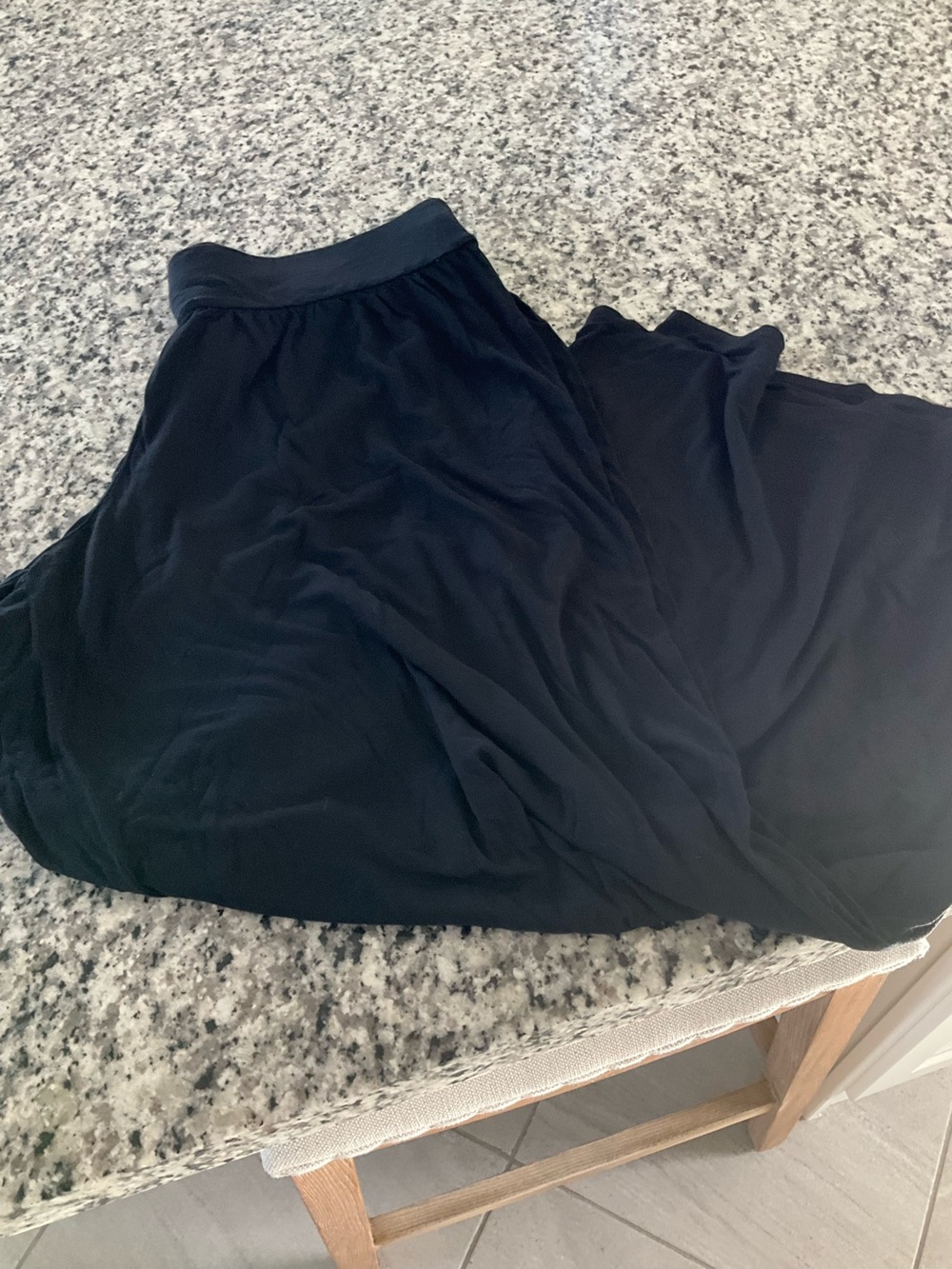 Lane Bryant Black Stretch Maxi pants